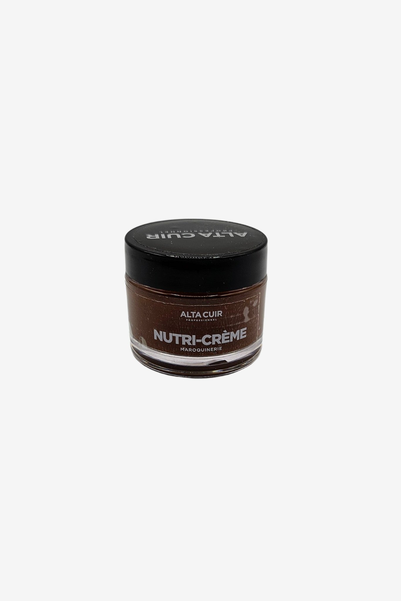 Tinted brown shoe polish - special recoloring cream for leather goods